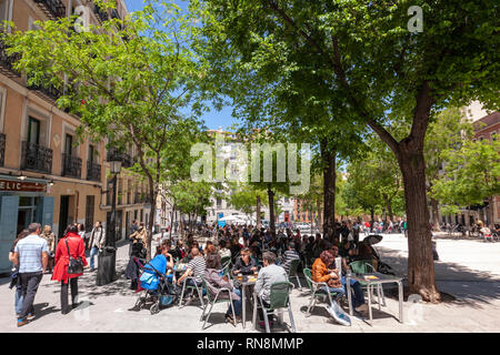 Plaza de la Paja, Madrid, Spanien Stockfoto