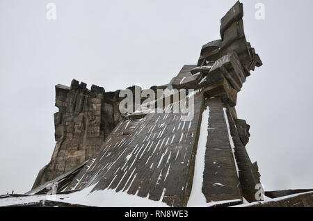 9. Fort Denkmal (eine Gedenkstätte für die Opfer des Nationalsozialismus, erbaut 1984), Kaunas, Kaunas, Litauen, Dezember 2018 Stockfoto