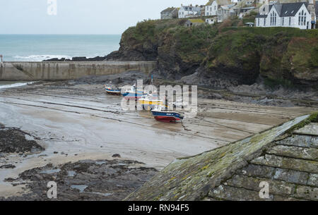 Port Isaac, der Drehort von Doc Martin, Cornwall Stockfoto