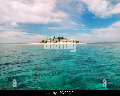 Kleine South Sea Island, Mamanuca Inselgruppe, Fidschi. Diese Gruppe besteht aus etwa 20 Inseln. Stockfoto