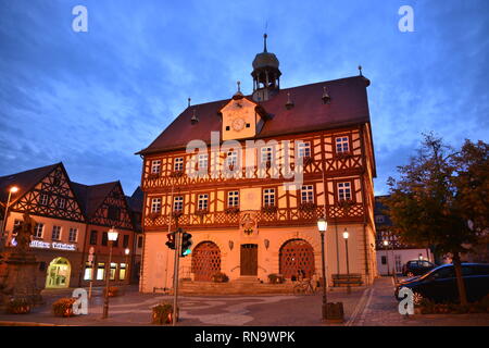 Blick in die Stadt Bad Staffelstein Bayern, Region Oberfranken, Deutschland Stockfoto