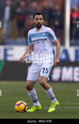 Genua, Italien. 17 Feb, 2019. Milan Badelj (Latium) während Erie der Italienischen eine "Übereinstimmung zwischen Genua 2-1 Lazio an Luigi Ferraris Stadium am Februar 17, 2019 in Genua, Italien. Credit: Maurizio Borsari/LBA/Alamy leben Nachrichten Stockfoto