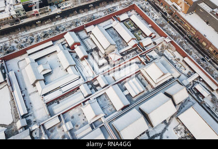 Shenyang, Shenyang, China. 18 Feb, 2019. Shenyang, China - Luftaufnahmen von Schnee - Mukden Palace in Shenyang, Provinz Liaoning. Credit: SIPA Asien/ZUMA Draht/Alamy leben Nachrichten Stockfoto