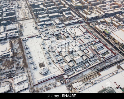 Shenyang, Shenyang, China. 18 Feb, 2019. Shenyang, China - Luftaufnahmen von Schnee - Mukden Palace in Shenyang, Provinz Liaoning. Credit: SIPA Asien/ZUMA Draht/Alamy leben Nachrichten Stockfoto