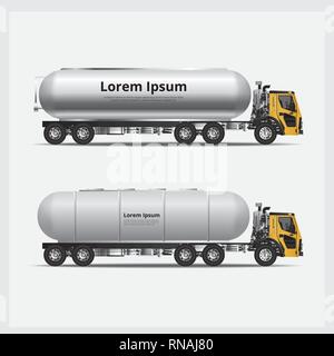 Lkw Transport Vector Illustration Stock Vektor