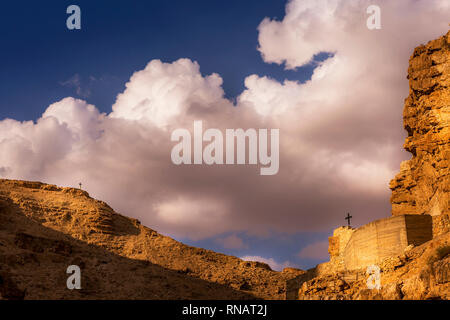 Das Kloster St. George ansehen und um, Israel Stockfoto