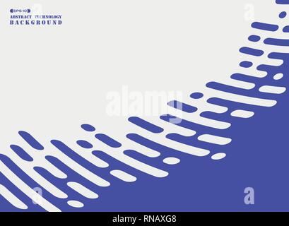 Abstrakte Linie der lila Streifen auf weißem Hintergrund. Modernes Design für Technologie artwork Präsentation. Sie können für die Anzeige, Plakat, Abdeckung verwenden, jährliche Repor Stock Vektor