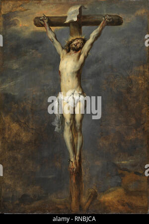 Anthony van Dyck (Antwerpen, 1599 - London, 1641). Christus am Kreuz (1627). Öl auf Leinwand. 105,3 x 73 cm. Museum: Museo Nacional Thyssen-Bornemisza, Madrid. Stockfoto