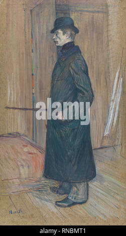 Henri de Toulouse-Lautrec (Albi, 1864 - Langon, 1901). Gaston Bonnefoy (1891). Öl auf Pappe. 71 x 37 cm. Museum: Museo Nacional Thyssen-Bornemisza, Madrid. Stockfoto