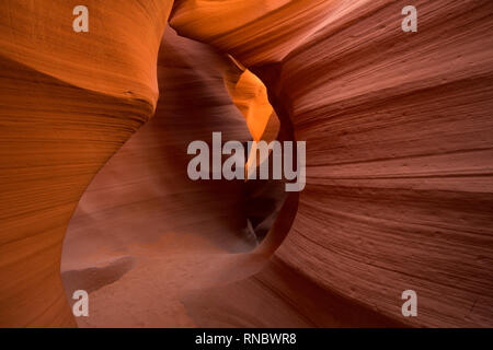 Berühmte Antelope Canyons über die Regeln der Navajo Stamm, Arizona, USA Stockfoto