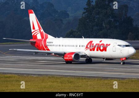 Medellin, Kolumbien - Januar 27, 2019: avior Boeing 737 Flugzeug in Medellin Flughafen (MDE) in Kolumbien. | Verwendung weltweit Stockfoto