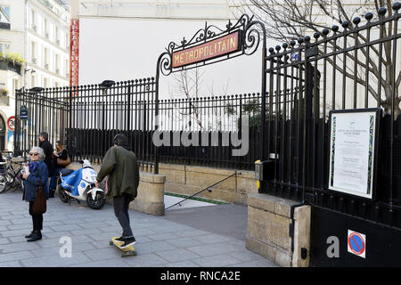 Ort Saint-Georges - Paris - Frankreich Stockfoto