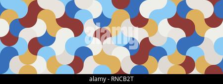 Flach, Breitbild-geometrischen Hintergrund in Tönen von Chili Öl für Innen, Design, Werbung, Bildschirmschoner, Wallpaper, Wände. Nahtlose Muster option. Stock Vektor