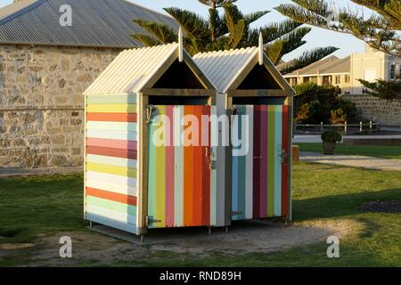 Holz im Freien Zimmer wechseln, Fremantle, Western Australia 29 Dezember 2018 | Verwendung weltweit Stockfoto