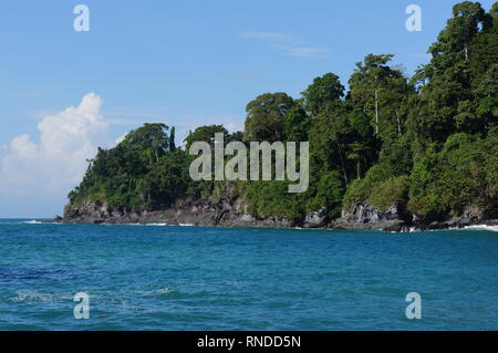 Blue Sky von Teluk Hijau Strand Banyuwangi Indonesien Stockfoto