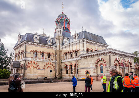 Abbey Mills Pumpstation, Abbey Lane den Spitznamen "Kathedrale der Abwasser' Stockfoto