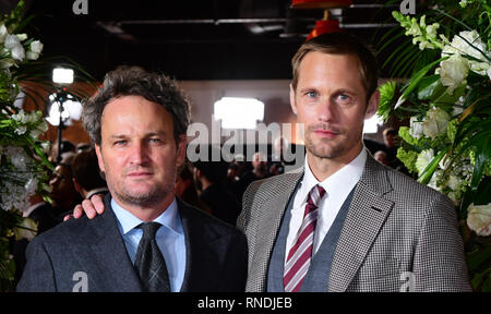 Jason Clarke und Alexander Skarsgard Teilnahme an der Weltpremiere des Folgen, auf der Picturehouse Central Kino, London Stockfoto