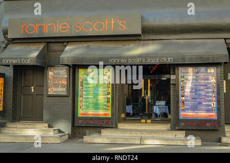 Ronnie Scott's Jazz Club Stockfoto