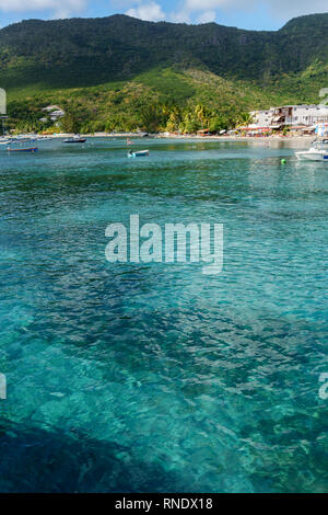 Blue Water Martinique Stockfoto