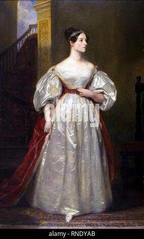 Ada Lovelace (1815-1852), Porträtmalerei von Margaret Sarah Karpenter, 1836 Stockfoto