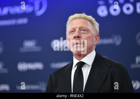 Monaco, Monaco. 18 Feb, 2019. Boris Becker (Tennisspieler) GES/Sport Allgemein/Laureus World Sports Awards 2019, 18.02.2019 Sport: Laureus World Sports Awards 2019, Februar 18, 2019 | Verwendung der weltweiten Kredit: dpa Picture alliance/Alamy Leben Nachrichten Quelle: dpa Picture alliance/Alamy leben Nachrichten Stockfoto