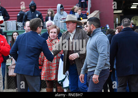 Hot Springs, Arkansas, USA. 18 Feb, 2019. Februar 18, 2019: Südwest Beteiligungen Rennen in Oaklawn Park am 18. Februar 2019 in Hot Springs, Arkansas. (Foto von Ted McClenning/Eclipse/Cal Sportswire Sport Media) Credit: Csm/Alamy leben Nachrichten Stockfoto