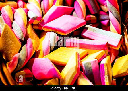 Süßigkeiten - Marshmallows Stockfoto