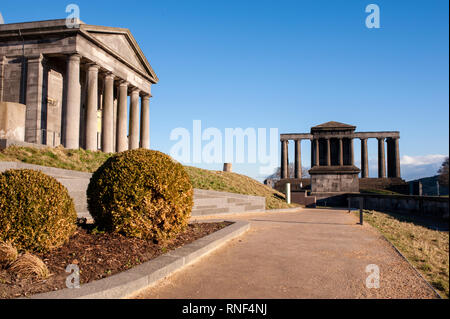 Blick auf die Stadt Sternwarte in Calton Hill. Edinburgh. Schottland Stockfoto