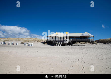 Beach Bar La Grande, Kampen, Sylt, Nordfriesland, Schleswig-Holstein, Deutschland, Europa Stockfoto