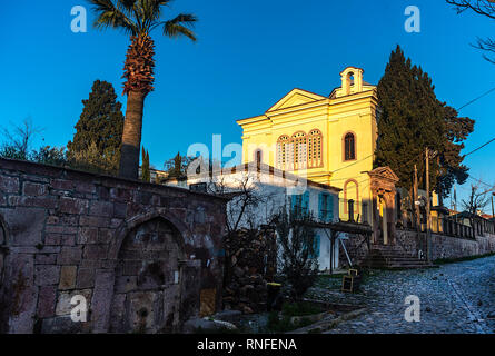 Die einzige Insel offen für Abrechnung in 22 Inseln, die aufgerufen werden, Ayvalık Adalar in Ayvalık Bay, ist alibey. Ist die 4. größte Insel in der Ägäis S Stockfoto