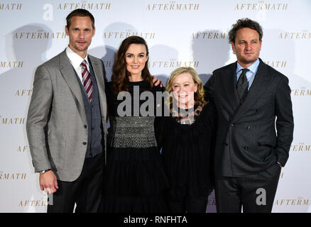 Alexander Skarsgard, Keira Knightley, Gast- und Jason Clarke Teilnahme an der Weltpremiere des Folgen, auf der Picturehouse Central Kino, London Stockfoto