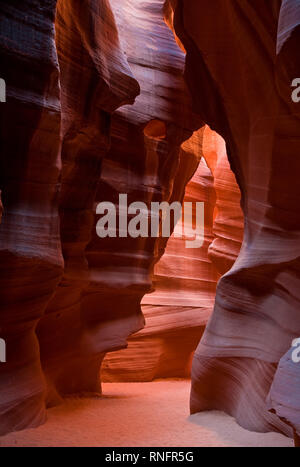 Berühmte Antelope Canyons über die Regeln der Navajo Stamm, Arizona, USA Stockfoto