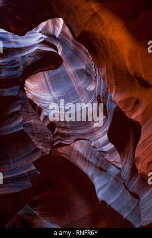 Berühmte Antelope Canyons über die Regeln der Navajo Stamm, Arizona, USA Stockfoto