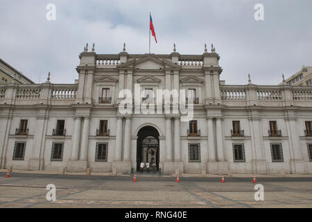 Palacio de la Moneda, dem Präsidentenpalast, Santiago, Chile Stockfoto