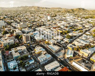 Luftbild der Innenstadt von Hermosillo, Sonora. Vista aerea del centro de Hermosillo, Sonora Stockfoto