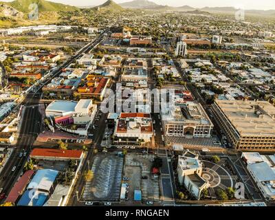Luftbild der Innenstadt von Hermosillo, Sonora. Vista aerea del centro de Hermosillo, Sonora Stockfoto