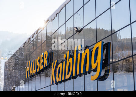 Skigebiet Hauser Kaibling in Österreich Top Skigebiete: 44 Lifte, 123 km Pisten, Ski Österreich, Alpen, Ski Amade Stockfoto