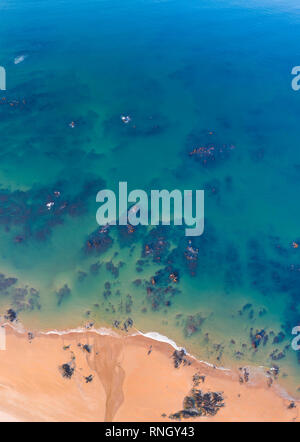 Trengandin Strand, Noja, Marismas De Santoña, y Joyel Noja Natural Park, Golf von Biscaya, Kantabrien, Spanien, Europa Stockfoto