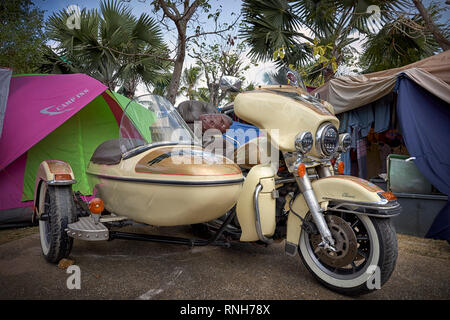 Harley Davidson Electra Glide Ultra Motorrad und Sidecar Stockfoto