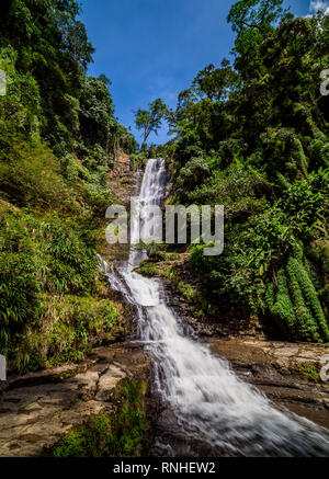 Juan Kurioses Wasserfall in der Nähe von San Gil, Santander, Kolumbien Stockfoto