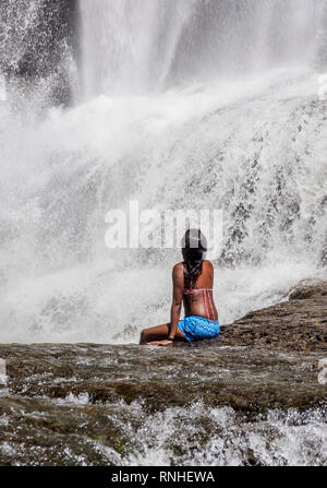 Juan Kurioses Wasserfall in der Nähe von San Gil, Santander, Kolumbien Stockfoto