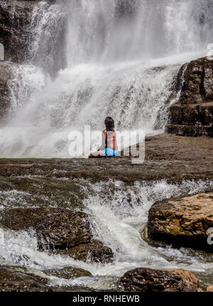 Juan Kurioses Wasserfall in der Nähe von San Gil, Santander, Kolumbien Stockfoto