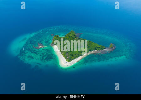 Luftaufnahme von Nosy Tanikely, Madagaskar Stockfoto