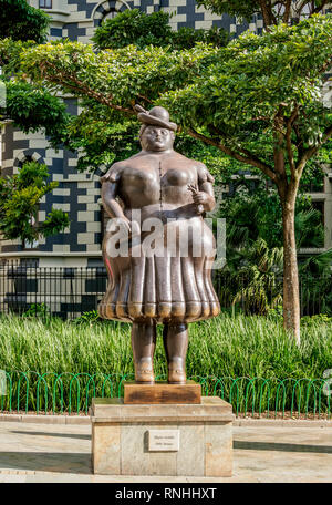 Skulptur von Fernando Botero, Plaza Botero, Medellin, Antioquia, Kolumbien Stockfoto