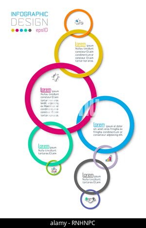 Business schritt Optionen und abstrakte Infografiken Anzahl Optionen Vorlage. Stock Vektor
