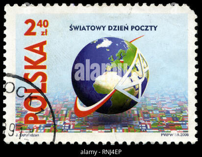 Briefmarke aus der Polen im Jahr 2006 Stockfoto