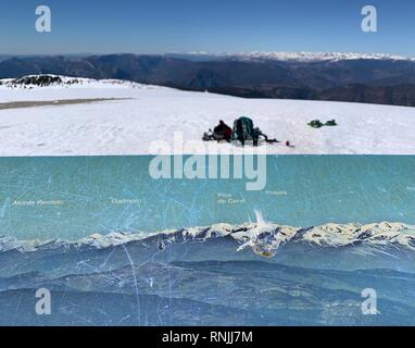 Strand der Kathedralen befindet sich auf der Küste der Provinz Lugo (Galizien), auch als die Mariña Lucense bekannt. Der Ort, wo sie sich befindet. Stockfoto