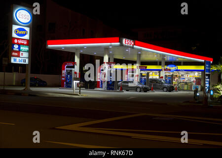 Tankstelle in Singapur Stockfoto