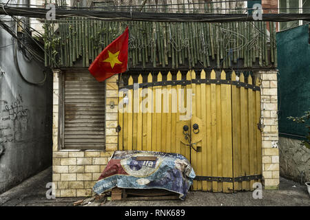 Vietnamesische Flagge Stockfoto