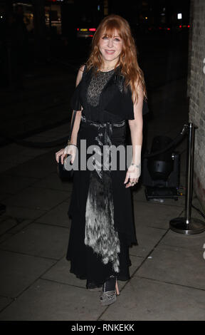 Charlotte Tilbury kommt am Ende der fabelhafte Fonds Messe im Roundhouse in London im Herbst/Winter 2019 London Fashion Week. PRESS ASSOCIATION. Bild Datum: Montag, 18. Februar 2019. Photo Credit: Isabel Infantes/PA-Kabel Stockfoto